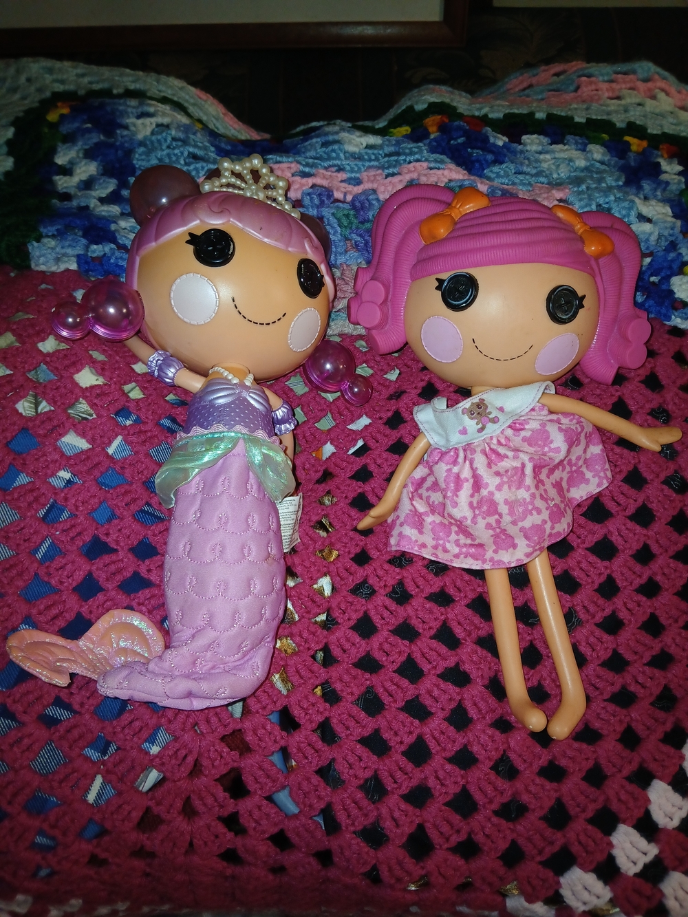 Pink Mermaid and Pink Fashion Doll Set - Cute Play Dolls